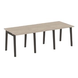 Офисная мебель Onix Wood Стол переговорный (3 столешницы) OW.PRG-3.0 Дуб аттик/Дуб тёмный 2340х980х750