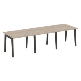 Офисная мебель Onix Wood Стол переговорный (3 столешницы) OW.PRG-3.1 Дуб аттик/Дуб тёмный 2940х980х750