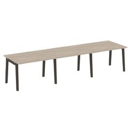 Офисная мебель Onix Wood Стол переговорный (3 столешницы) OW.PRG-3.2 Дуб аттик/Дуб тёмный 3540х980х750