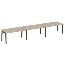 Офисная мебель Onix Wood Стол переговорный (3 столешницы) OW.PRG-3.4 Дуб аттик/Дуб тёмный 4740х980х750