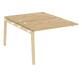 Офисная мебель Onix Wood Наборный эл. раб. станции OW.2.NRS-2.8 Тиквуд светлый/Дуб светлый 1180х1635х750