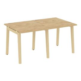 Офисная мебель Onix Wood Стол переговорный (2 столешницы) OW.PRG-2.0 Тиквуд светлый/Дуб светлый 1560х980х750