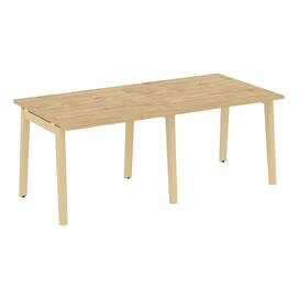 Офисная мебель Onix Wood Стол переговорный (2 столешницы) OW.PRG-2.1 Тиквуд светлый/Дуб светлый 1960х980х750