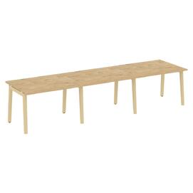 Офисная мебель Onix Wood Стол переговорный (3 столешницы) OW.PRG-3.2 Тиквуд светлый/Дуб светлый 3540х980х750