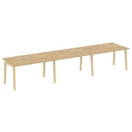 Офисная мебель Onix Wood Стол переговорный (3 столешницы) OW.PRG-3.3 Тиквуд светлый/Дуб светлый 4140х980х750