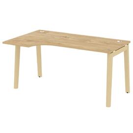 Офисная мебель Onix Wood Стол эргономичный левый OW.SA-1 (L) Тиквуд светлый/Дуб светлый 1580х980х750