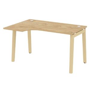 Офисная мебель Onix Wood Стол эргономичный левый OW.SA-2 (L) Дуб аттик/Дуб светлый 1380х980х750