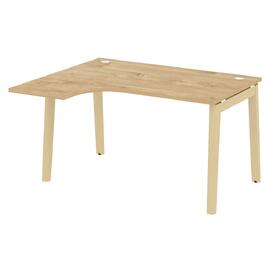 Офисная мебель Onix Wood Стол эргономичный левый OW.SA-3 (L) Тиквуд светлый/Дуб светлый 1380х1180х750