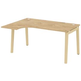 Офисная мебель Onix Wood Стол эргономичный левый OW.SA-4 (L) Тиквуд светлый/Дуб светлый 1580х1180х750