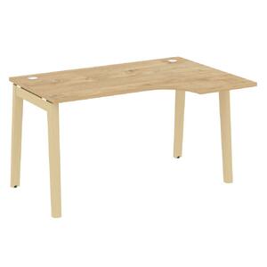 Офисная мебель Onix Wood Стол эргономичный правый OW.SA-2 (R) Дуб аттик/Дуб светлый 1380х980х750