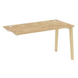 Офисная мебель Onix Wood Стол-приставка OW.SPR-3.7 Тиквуд светлый/Дуб светлый 1380х720х750