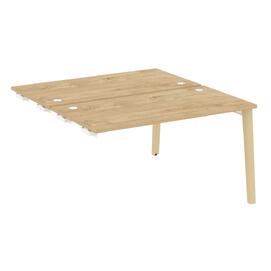 Офисная мебель Onix Wood Стол-приставка двойной OW.D.SPR-3.7 Тиквуд светлый/Дуб светлый 1380х1475х750
