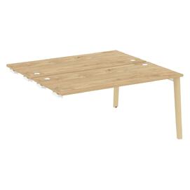 Офисная мебель Onix Wood Стол-приставка двойной OW.D.SPR-4.7 Тиквуд светлый/Дуб светлый 1580х1475х750
