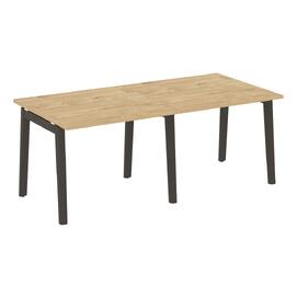 Офисная мебель Onix Wood Стол переговорный (2 столешницы) OW.PRG-2.1 Тиквуд светлый/Дуб тёмный 1960х980х750