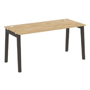 Офисная мебель Onix Wood Стол письменный OW.SP-4.7 Белый бриллиант/Дуб тёмный 1580х720х750