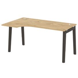 Офисная мебель Onix Wood Стол эргономичный левый OW.SA-1 (L) Тиквуд светлый/Дуб тёмный 1580х980х750