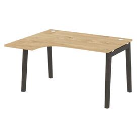 Офисная мебель Onix Wood Стол эргономичный левый OW.SA-3 (L) Тиквуд светлый/Дуб тёмный 1380х1180х750