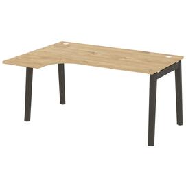 Офисная мебель Onix Wood Стол эргономичный левый OW.SA-4 (L) Тиквуд светлый/Дуб тёмный 1580х1180х750