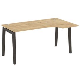 Офисная мебель Onix Wood Стол эргономичный правый OW.SA-1 (R) Тиквуд светлый/Дуб тёмный 1580х980х750