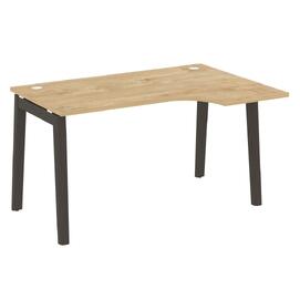 Офисная мебель Onix Wood Стол эргономичный правый OW.SA-2 (R) Тиквуд светлый/Дуб тёмный 1380х980х750
