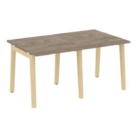 Офисная мебель Onix Wood Стол переговорный (2 столешницы) OW.PRG-2.0 Тиквуд тёмный/Дуб светлый 1560х980х750