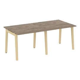 Офисная мебель Onix Wood Стол переговорный (2 столешницы) OW.PRG-2.1 Тиквуд тёмный/Дуб светлый 1960х980х750