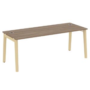 Кабинет руководителя Onix Wood Direct Стол руководителя OW.SRR-6.8 Белый бриллиант/Дуб тёмный 1980х800х750