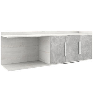 Кабинет руководителя B-tone Тумба большая BTN36120031 Бетон светлый/Сосна 1830х450х640