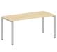 Офисная мебель Метал Систем Стол письменный на П-образном м/к БП.СП-4 Акация Лорка/Серый 1600х720х750 (146546)