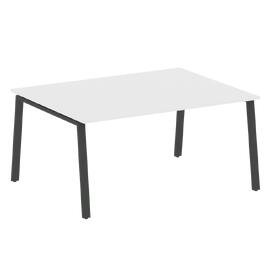 Офисная мебель Metal system Перег. стол (1 столешница) на А-образном м/к БА.ПРГ-1.4 Белый/Антрацит 1600х1235х750