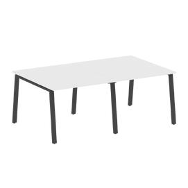 Офисная мебель Metal system Перег. стол (2 столешницы) на А-образном м/к БА.ПРГ-2.1 Белый/Антрацит 2000х1235х750