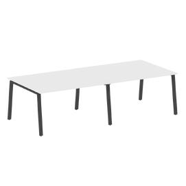 Офисная мебель Metal system Перег. стол (2 столешницы) на А-образном м/к БА.ПРГ-2.3 Белый/Антрацит 2800х1235х750