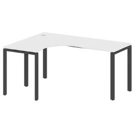 Офисная мебель Metal system Стол криволинейный левый на П-образном м/к БП.СА-4 (L) Белый/Антрацит 1600х1200х750