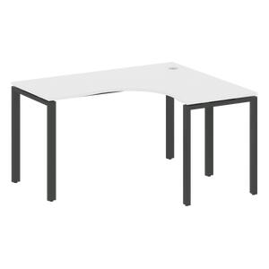 Офисная мебель Metal system Стол криволинейный правый на П-образном м/к БП.СА-3 (R) Венге Цаво/Белый 1400х1200х750