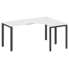 Офисная мебель Metal system Стол криволинейный правый на П-образном м/к БП.СА-4 (R) Белый/Антрацит 1600х1200х750