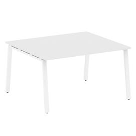 Офисная мебель Metal system Перег. стол (1 столешница) на А-образном м/к БА.ПРГ-1.3 Белый/Белый 1400х1235х750