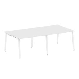 Офисная мебель Metal system Перег. стол (2 столешницы) на А-образном м/к БА.ПРГ-2.2 Белый/Белый 2400х1235х750