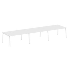 Офисная мебель Metal system Перег. стол (3 столешницы) на А-образном м/к БА.ПРГ-3.4 Белый/Белый 4800х1235х750