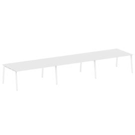 Офисная мебель Metal system Перег. стол (3 столешницы) на А-образном м/к БА.ПРГ-3.5 Белый/Белый 5400х1235х750