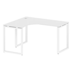Офисная мебель Metal system Стол криволинейный левый на О-образном м/к БО.СА-3 (L) Белый/Белый 1400х1200х750