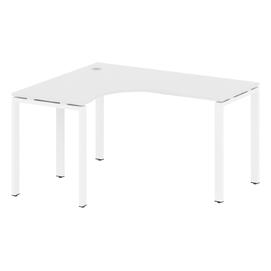 Офисная мебель Metal system Стол криволинейный левый на П-образном м/к БП.СА-3 (L) Белый/Белый 1400х1200х750