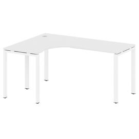 Офисная мебель Metal system Стол криволинейный левый на П-образном м/к БП.СА-4 (L) Белый/Белый 1600х1200х750