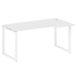 Офисная мебель Metal system Стол криволинейный правый на О-образном м/к БО.СА-1 (R) Белый/Белый 1600х900х750