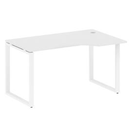Офисная мебель Metal system Стол криволинейный правый на О-образном м/к БО.СА-2 (R) Белый/Белый 1400х900х750