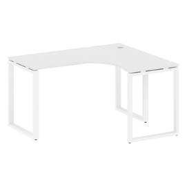 Офисная мебель Metal system Стол криволинейный правый на О-образном м/к БО.СА-3 (R) Белый/Белый 1400х1200х750