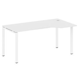 Офисная мебель Metal system Стол криволинейный правый на П-образном м/к БП.СА-1 (R) Белый/Белый 1600х900х750