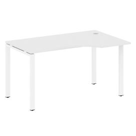Офисная мебель Metal system Стол криволинейный правый на П-образном м/к БП.СА-2 (R) Белый/Белый 1400х900х750