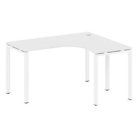 Офисная мебель Metal system Стол криволинейный правый на П-образном м/к БП.СА-3 (R) Белый/Белый 1400х1200х750