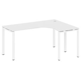 Офисная мебель Metal system Стол криволинейный правый на П-образном м/к БП.СА-4 (R) Белый/Белый 1600х1200х750