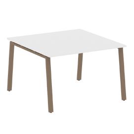 Офисная мебель Metal system Перег. стол (1 столешница) на А-образном м/к БА.ПРГ-1.2 Белый/Мокко 1200х1235х750